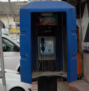 Telefon kulübesinde bomba alarmı